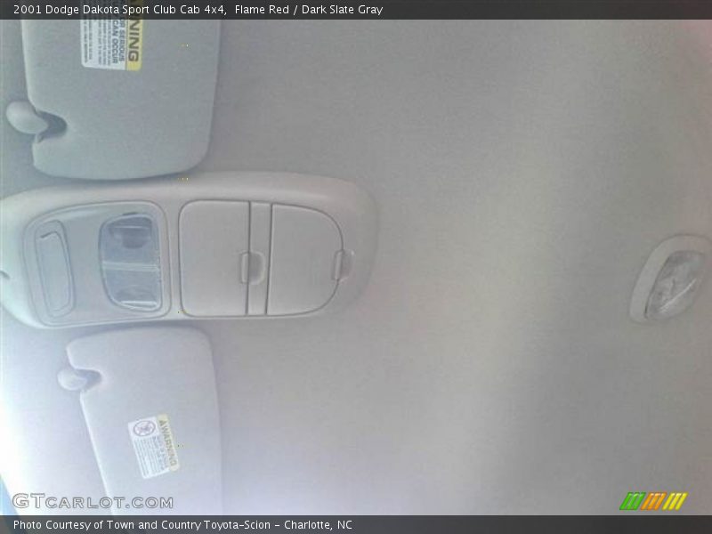 Flame Red / Dark Slate Gray 2001 Dodge Dakota Sport Club Cab 4x4