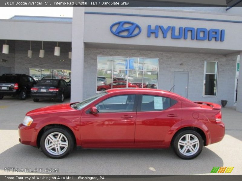 Inferno Red Crystal Pearl / Dark Slate Gray 2010 Dodge Avenger R/T