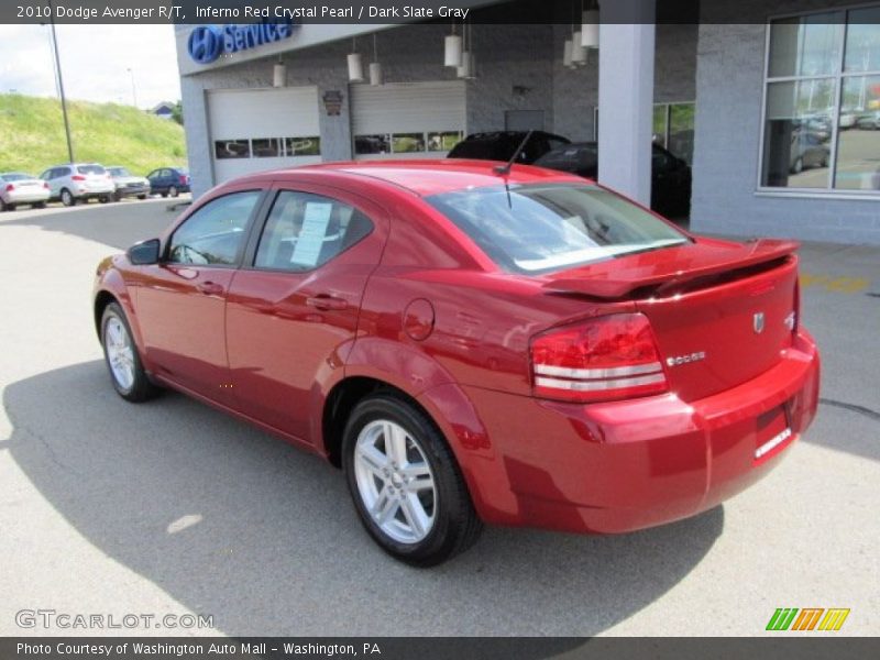 Inferno Red Crystal Pearl / Dark Slate Gray 2010 Dodge Avenger R/T