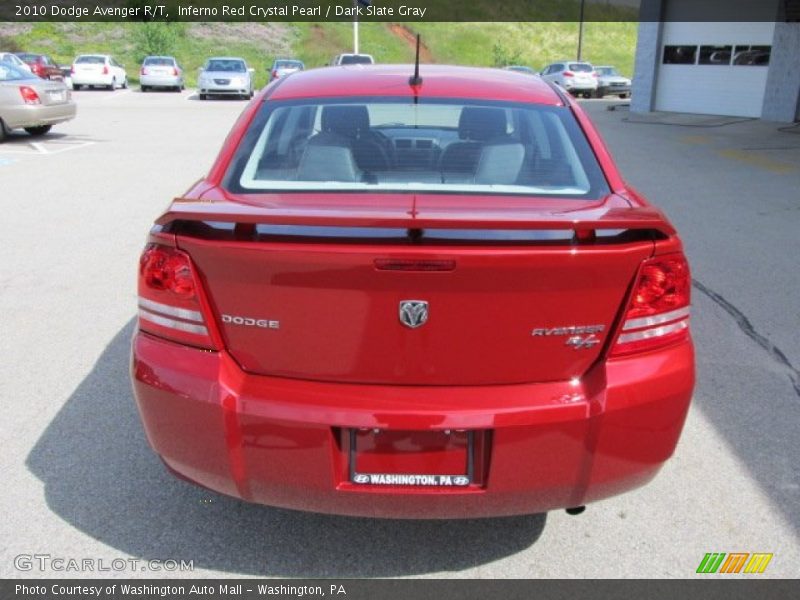 Inferno Red Crystal Pearl / Dark Slate Gray 2010 Dodge Avenger R/T