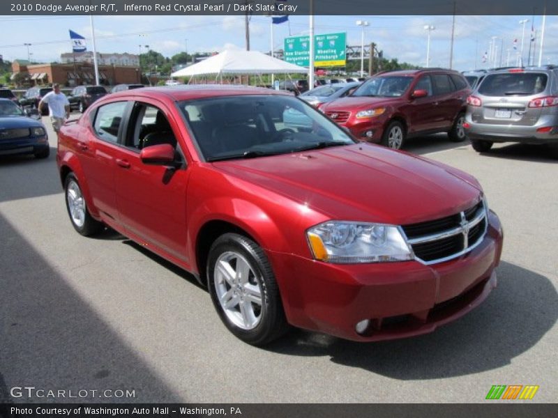 Inferno Red Crystal Pearl / Dark Slate Gray 2010 Dodge Avenger R/T