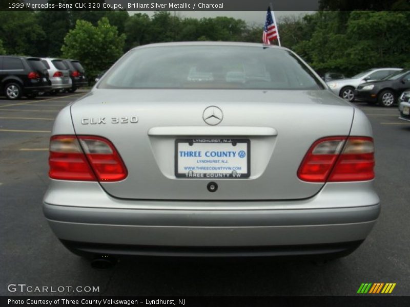 Brilliant Silver Metallic / Charcoal 1999 Mercedes-Benz CLK 320 Coupe