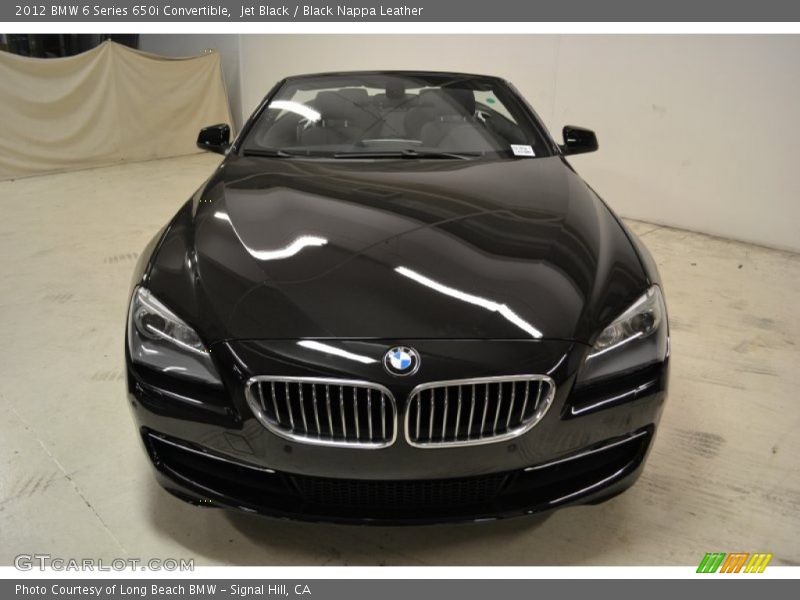 Jet Black / Black Nappa Leather 2012 BMW 6 Series 650i Convertible