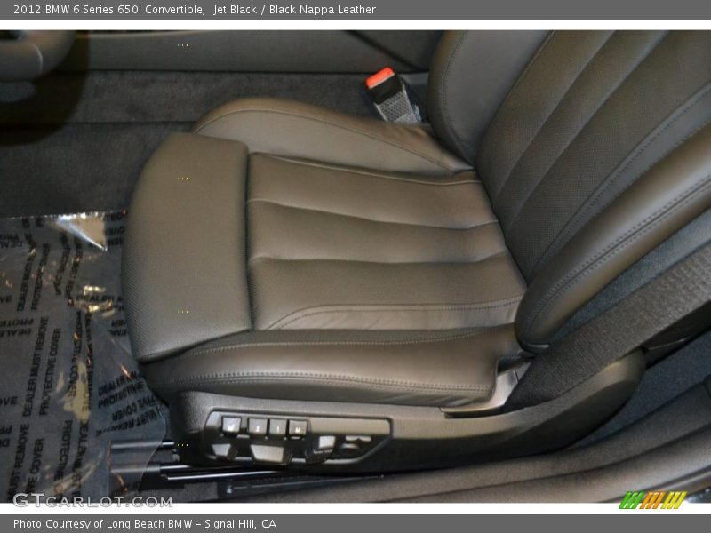  2012 6 Series 650i Convertible Black Nappa Leather Interior