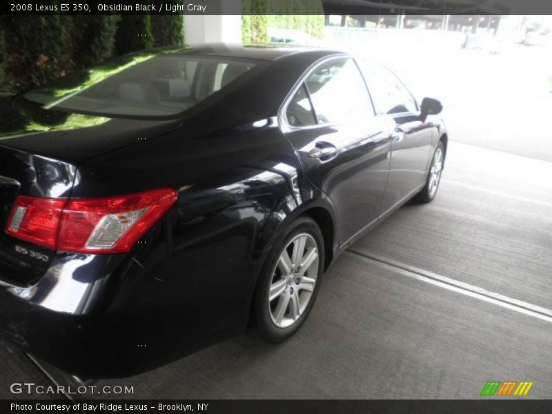 Obsidian Black / Light Gray 2008 Lexus ES 350