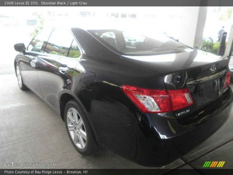 Obsidian Black / Light Gray 2008 Lexus ES 350