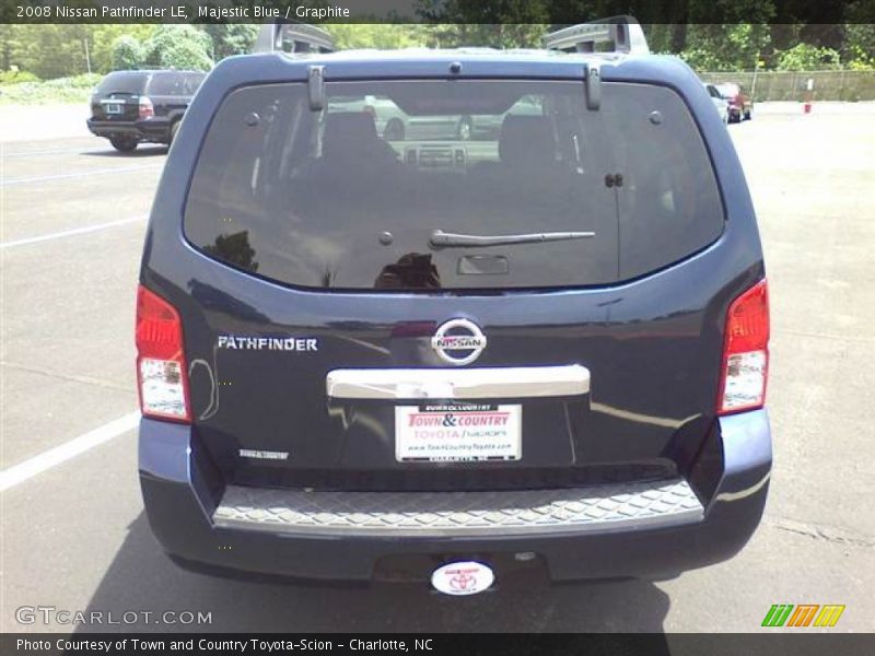 Majestic Blue / Graphite 2008 Nissan Pathfinder LE
