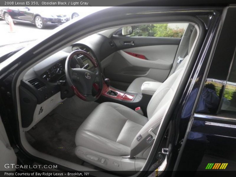Obsidian Black / Light Gray 2008 Lexus ES 350