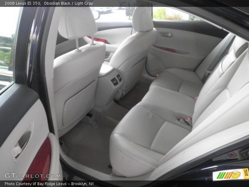 Obsidian Black / Light Gray 2008 Lexus ES 350