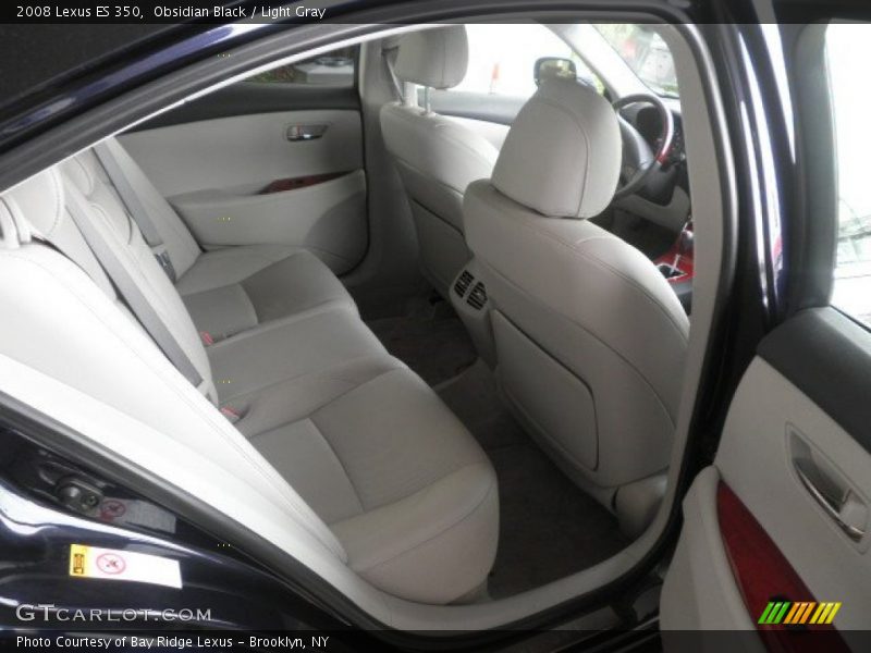 Obsidian Black / Light Gray 2008 Lexus ES 350