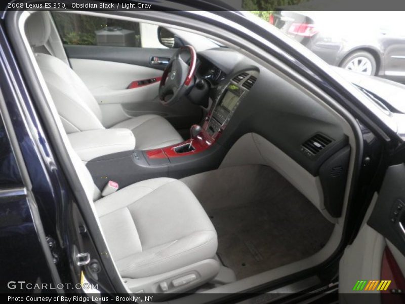 Obsidian Black / Light Gray 2008 Lexus ES 350