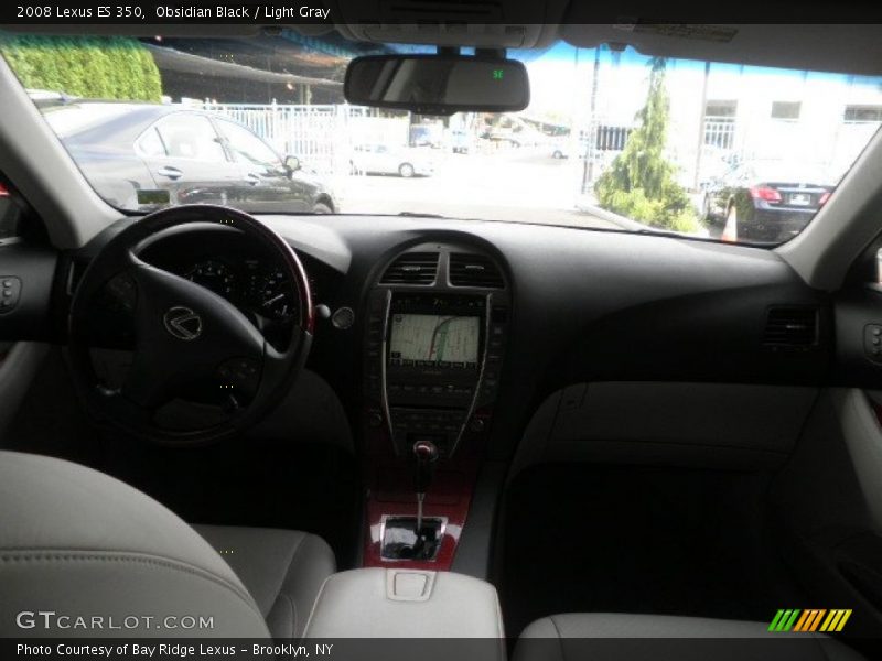 Obsidian Black / Light Gray 2008 Lexus ES 350