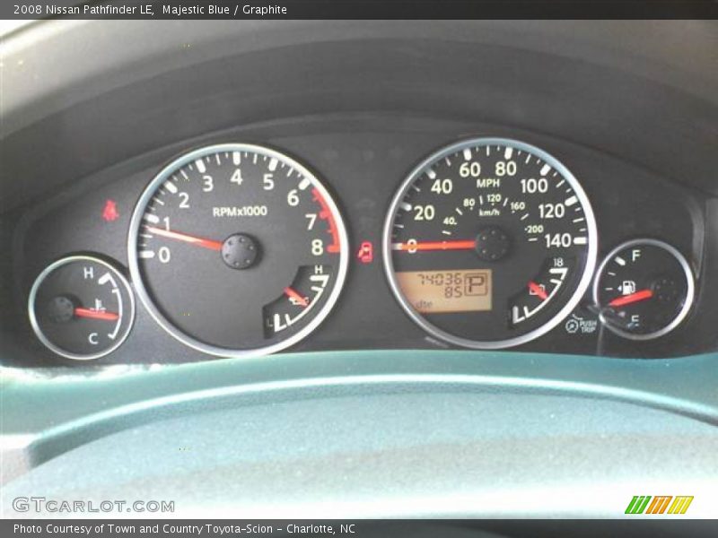 Majestic Blue / Graphite 2008 Nissan Pathfinder LE