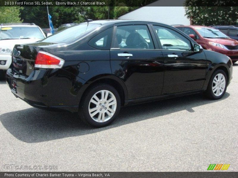 Ebony Black / Charcoal Black 2010 Ford Focus SEL Sedan