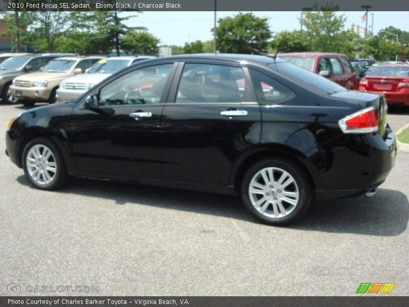 Ebony Black / Charcoal Black 2010 Ford Focus SEL Sedan