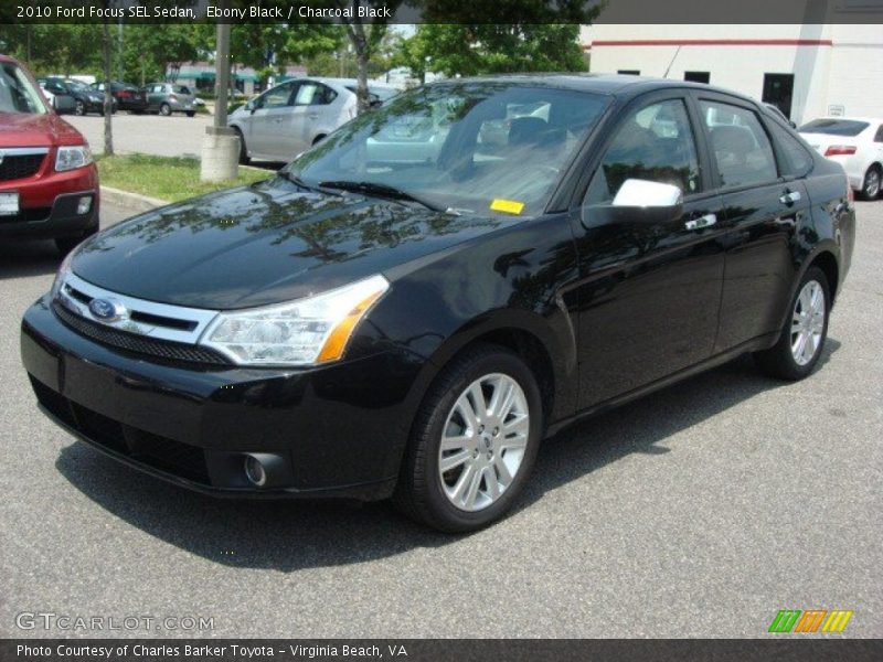 Ebony Black / Charcoal Black 2010 Ford Focus SEL Sedan