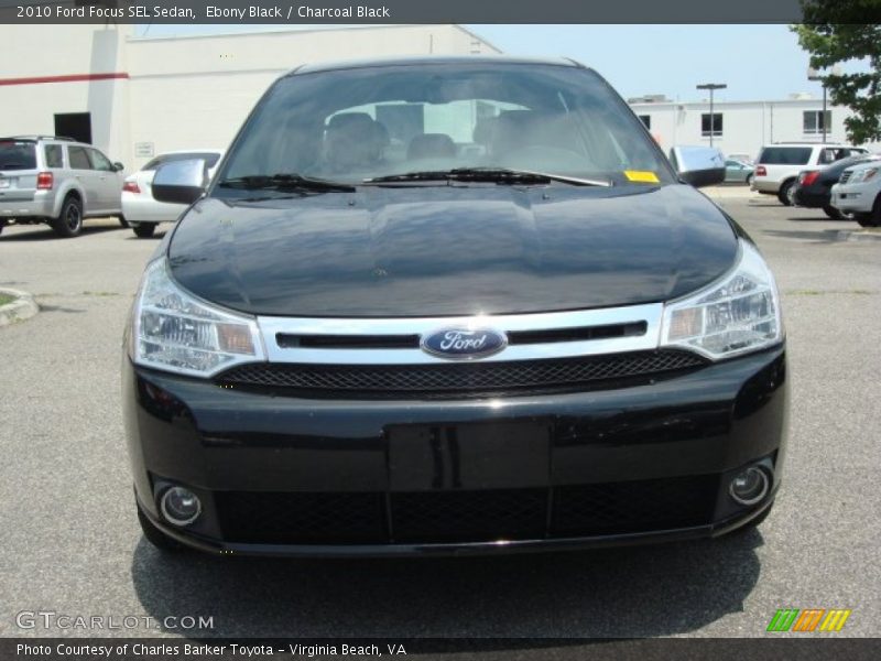 Ebony Black / Charcoal Black 2010 Ford Focus SEL Sedan