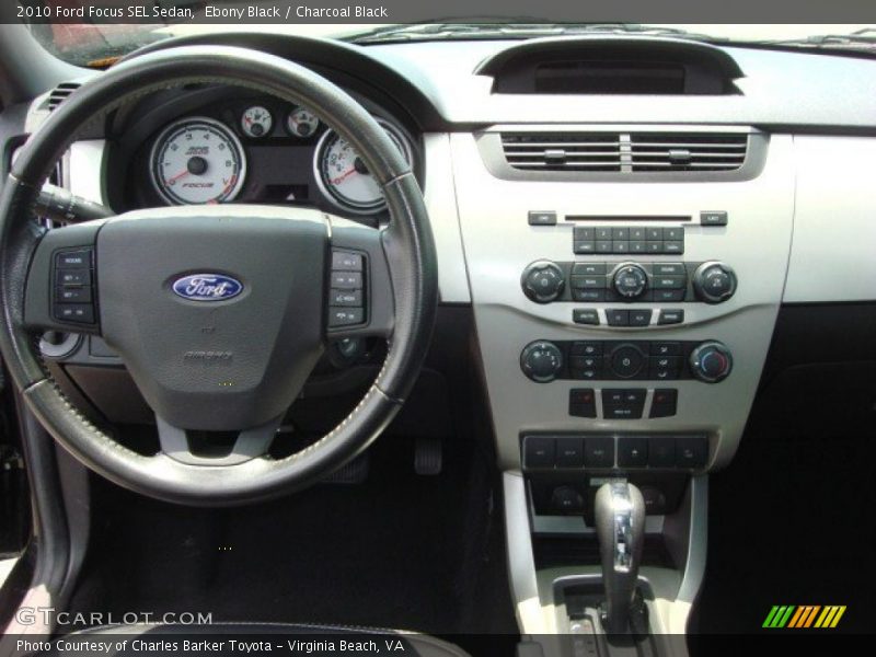 Ebony Black / Charcoal Black 2010 Ford Focus SEL Sedan