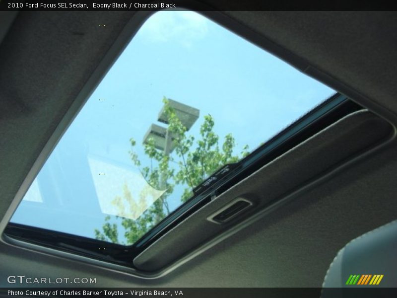 Ebony Black / Charcoal Black 2010 Ford Focus SEL Sedan