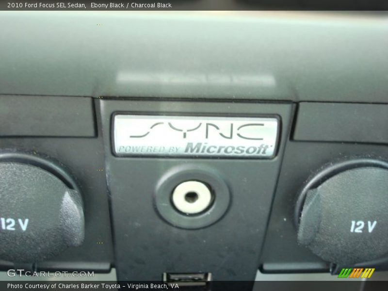 Ebony Black / Charcoal Black 2010 Ford Focus SEL Sedan