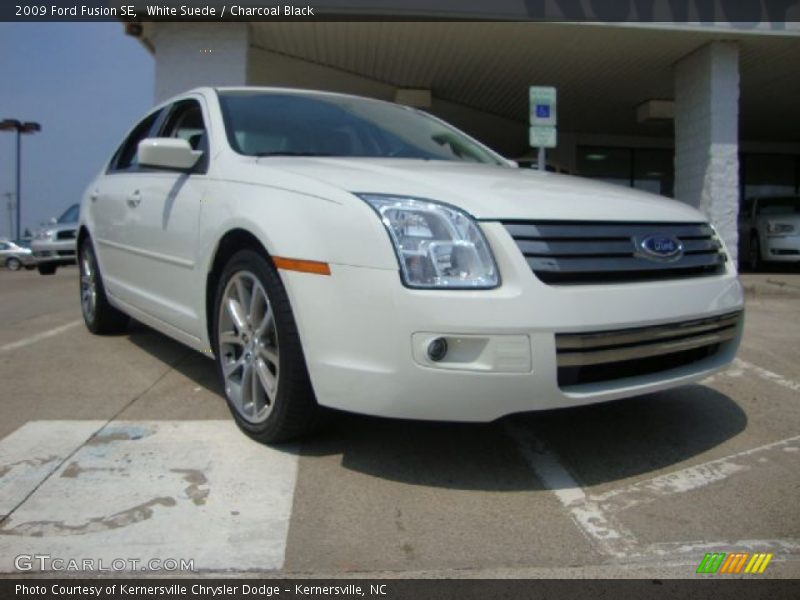 White Suede / Charcoal Black 2009 Ford Fusion SE