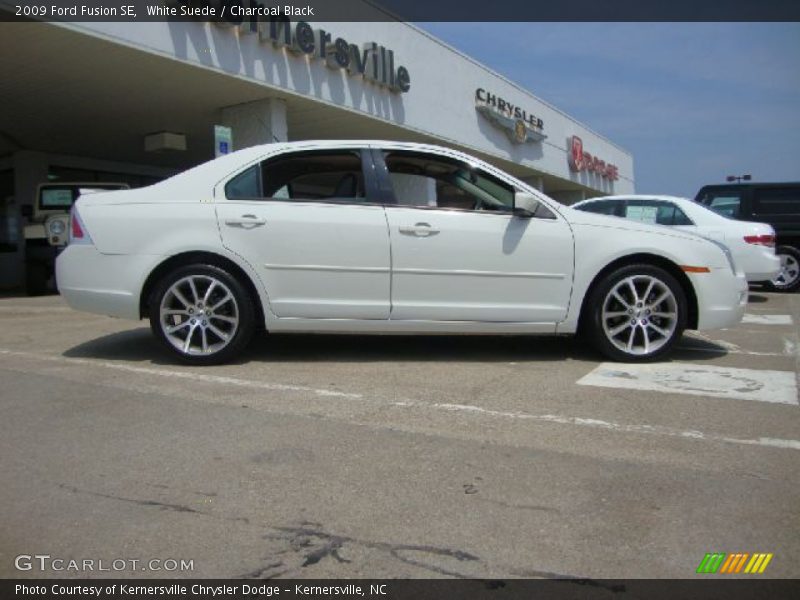 White Suede / Charcoal Black 2009 Ford Fusion SE