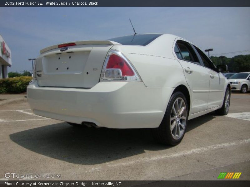 White Suede / Charcoal Black 2009 Ford Fusion SE