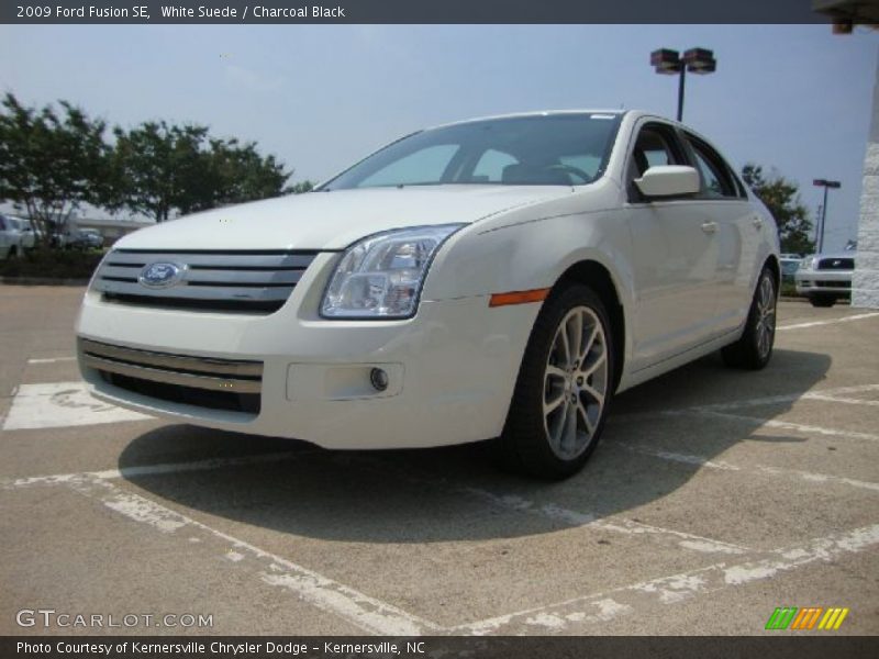 White Suede / Charcoal Black 2009 Ford Fusion SE