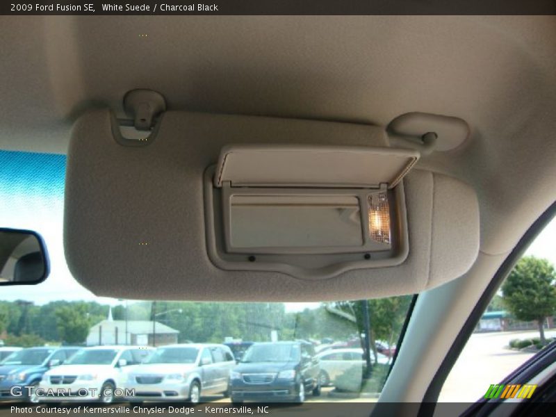 White Suede / Charcoal Black 2009 Ford Fusion SE