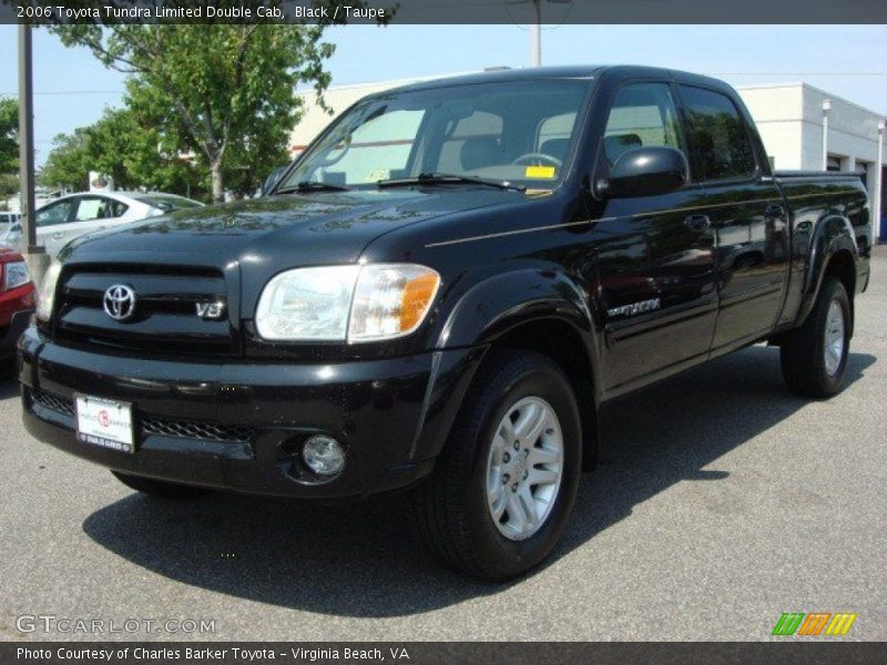 Black / Taupe 2006 Toyota Tundra Limited Double Cab