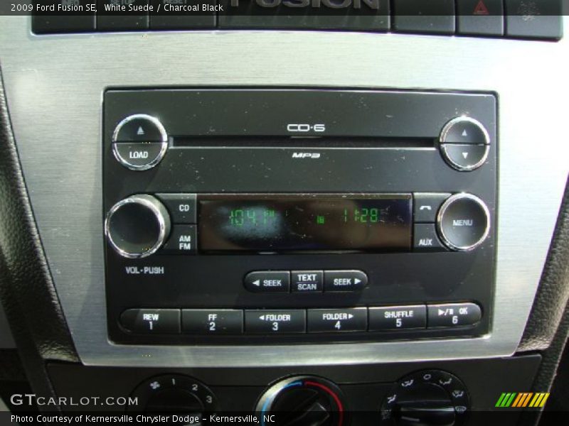 White Suede / Charcoal Black 2009 Ford Fusion SE