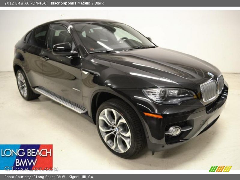 Black Sapphire Metallic / Black 2012 BMW X6 xDrive50i