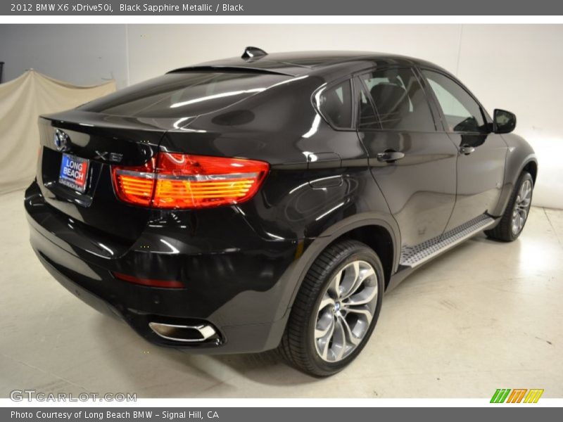 Black Sapphire Metallic / Black 2012 BMW X6 xDrive50i