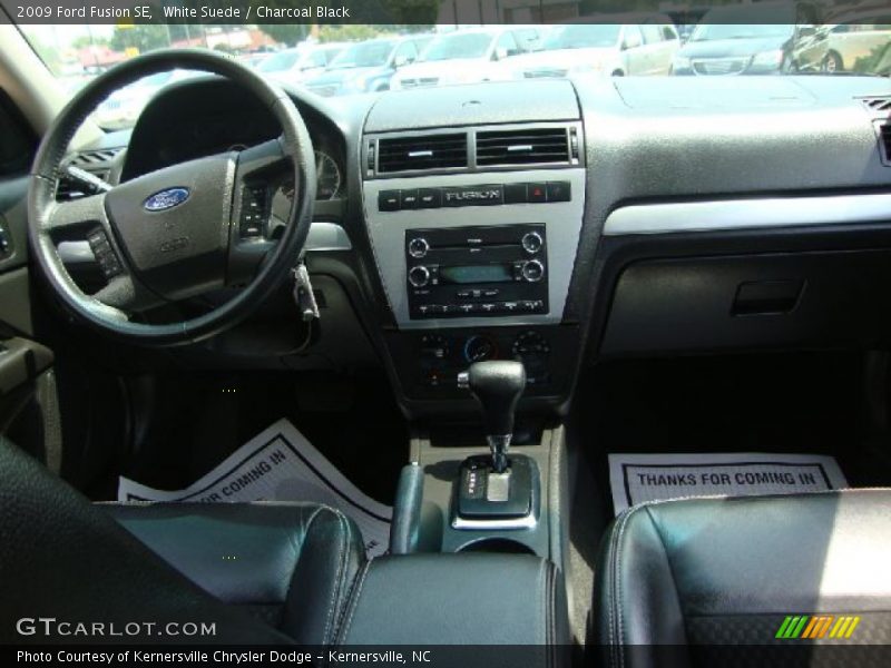 White Suede / Charcoal Black 2009 Ford Fusion SE