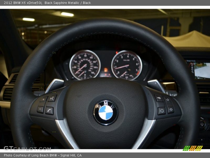 Black Sapphire Metallic / Black 2012 BMW X6 xDrive50i