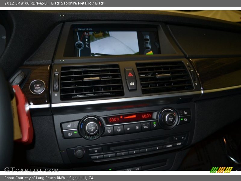 Controls of 2012 X6 xDrive50i