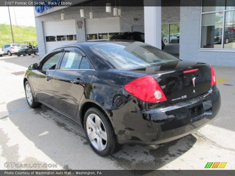 Black / Ebony 2007 Pontiac G6 Sedan