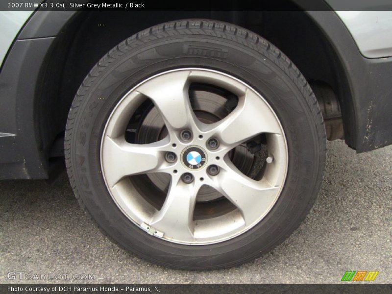 Silver Grey Metallic / Black 2007 BMW X3 3.0si