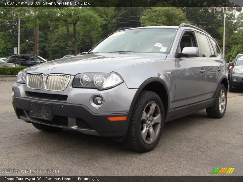 Silver Grey Metallic / Black 2007 BMW X3 3.0si