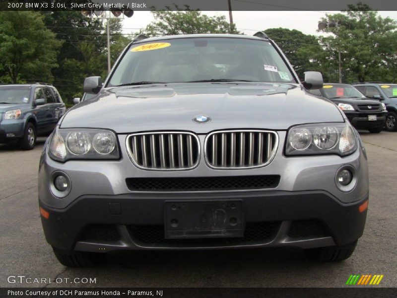 Silver Grey Metallic / Black 2007 BMW X3 3.0si