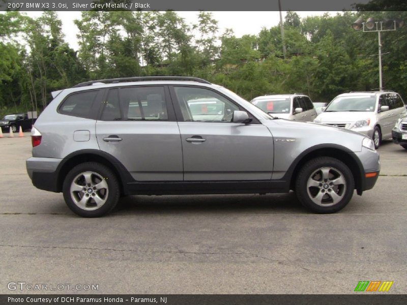 Silver Grey Metallic / Black 2007 BMW X3 3.0si