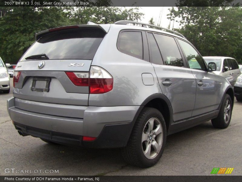 Silver Grey Metallic / Black 2007 BMW X3 3.0si
