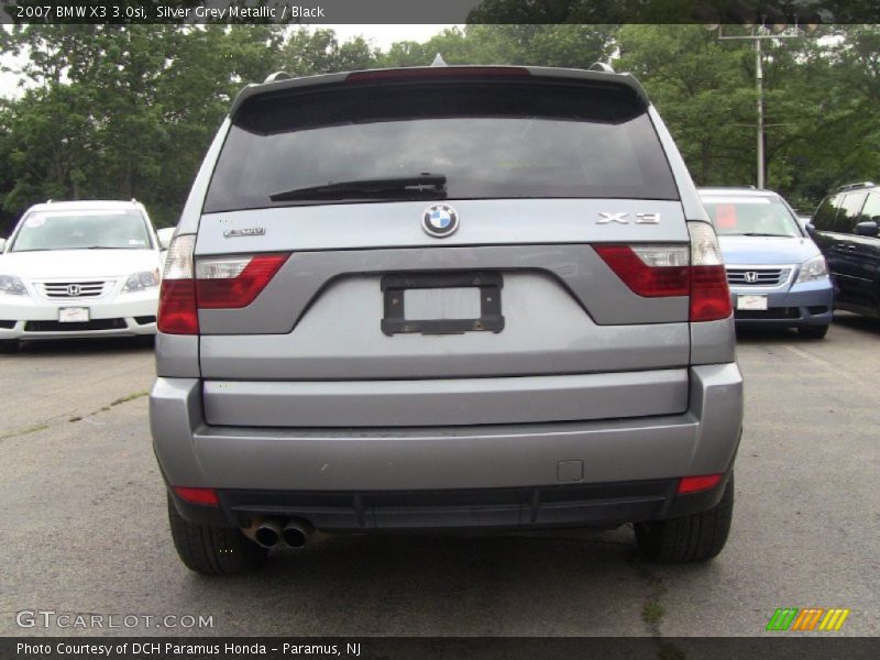 Silver Grey Metallic / Black 2007 BMW X3 3.0si