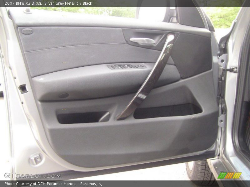 Silver Grey Metallic / Black 2007 BMW X3 3.0si