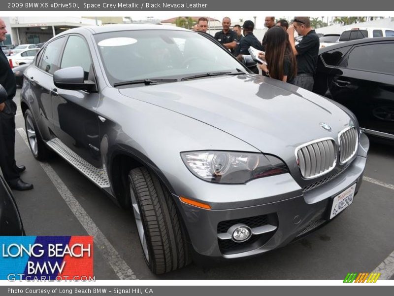 Space Grey Metallic / Black Nevada Leather 2009 BMW X6 xDrive50i