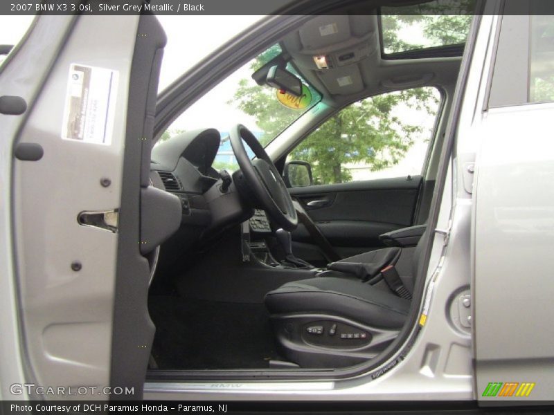 Silver Grey Metallic / Black 2007 BMW X3 3.0si