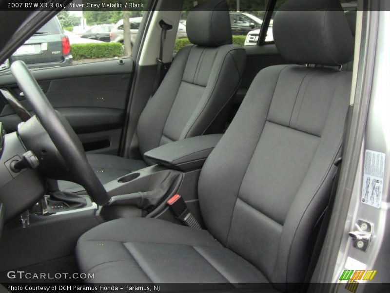 Silver Grey Metallic / Black 2007 BMW X3 3.0si