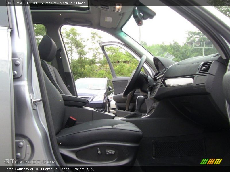 Silver Grey Metallic / Black 2007 BMW X3 3.0si