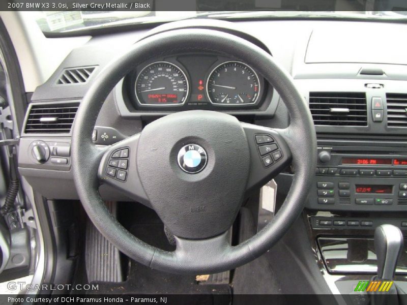 Silver Grey Metallic / Black 2007 BMW X3 3.0si