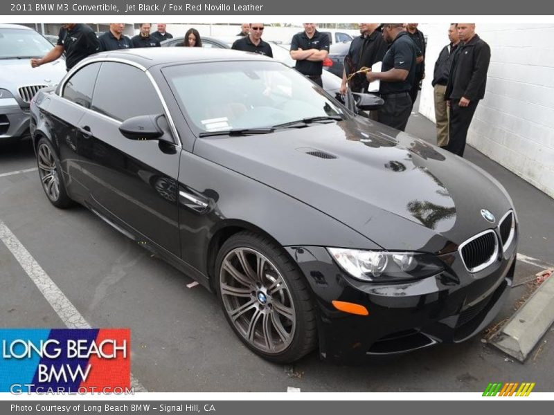 Jet Black / Fox Red Novillo Leather 2011 BMW M3 Convertible